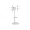 TECHLY grīdas statīvs ar ratiņu plauktu LCD/LED/Plasma TV 37collas-86collas balts