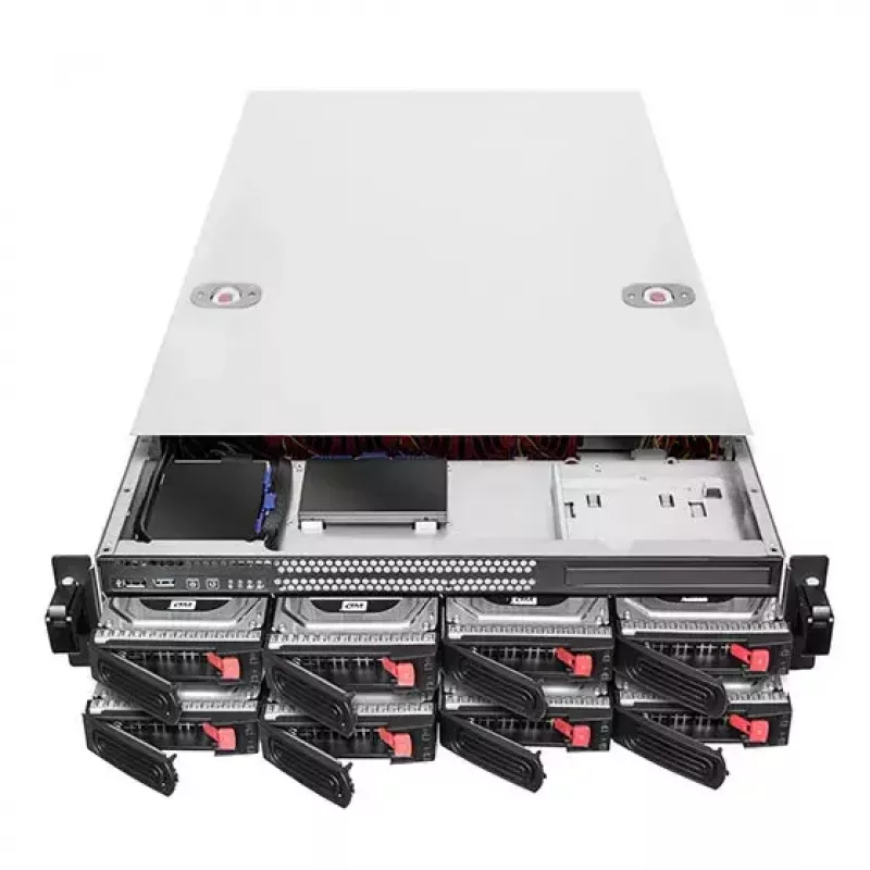 Cietā diska korpuss Silverstone RM22-308 2,5/3,5 collu 10 diski Melns Balts