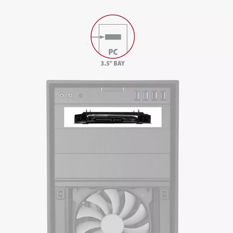 AXAGON RHD-P25 metāla rāmis 2x 2,5 uz 3,5/PCI