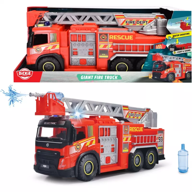 Rotaļu ugunsdzēsēju mašīna Simba-Dickie Giant Fire Truck 203719031 ar kustīgām daļām