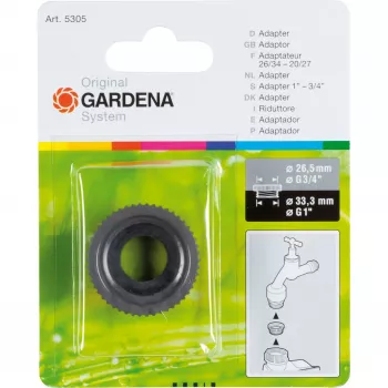 Gardena Adapteris 33,3 mm (G 1) / 26,5 mm (G 3/4)