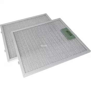 Respekta metāla tauku filtrs MIZ 1259IXCN — rezerves tvaika nosūcēja filtrs, komplektā 2 gab.