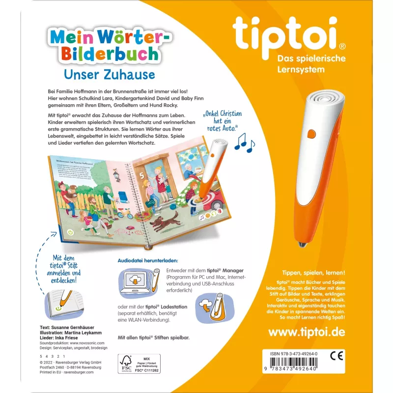 tiptoi Mein Word Picture Book: Our Home, Learning Book