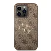 GUESS maciņš Guess GUHCP15L4GMGBR iPhone 15 Pro 6.1 brūns | brūns cietais maciņš 4G Big Metal Logo