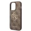 GUESS maciņš Guess GUHCP15L4GMGBR iPhone 15 Pro 6.1 brūns | brūns cietais maciņš 4G Big Metal Logo