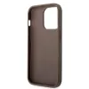 GUESS maciņš Guess GUHCP15L4GMGBR iPhone 15 Pro 6.1 brūns | brūns cietais maciņš 4G Big Metal Logo