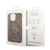 GUESS maciņš Guess GUHCP15L4GMGBR iPhone 15 Pro 6.1 brūns | brūns cietais maciņš 4G Big Metal Logo