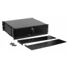 Atvilktnes bloks Equip Lockable Drawer 19' 3U RAL9005 melns