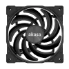 Akasa Alucia XS plāns-Fan 120 mm - melns