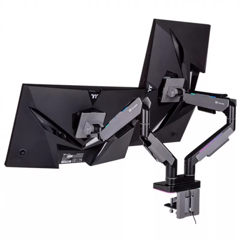 Monitora stiprinājums Thermaltake GEA-MSR-DMSBLK-01 35 collas Melns Pelēks 20 kg