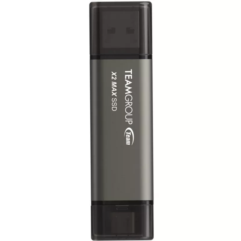 USB zibatmiņa Team Group X2 MAX 2TB U3.2 melna — 1000/900 MB/s
