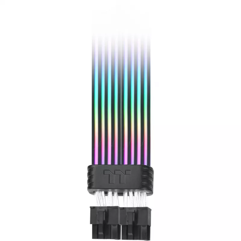 Lentes kabelis THERMALTAKE AC-082-CN1NAN-A1 8 kontaktu māte-māte, melns, 0,272 m