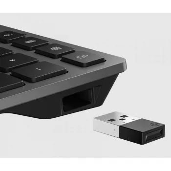 HP 720 Multi-Device Uzlādējama Bezvadu Tastatūra Pilna Izmēra USB Bluetooth