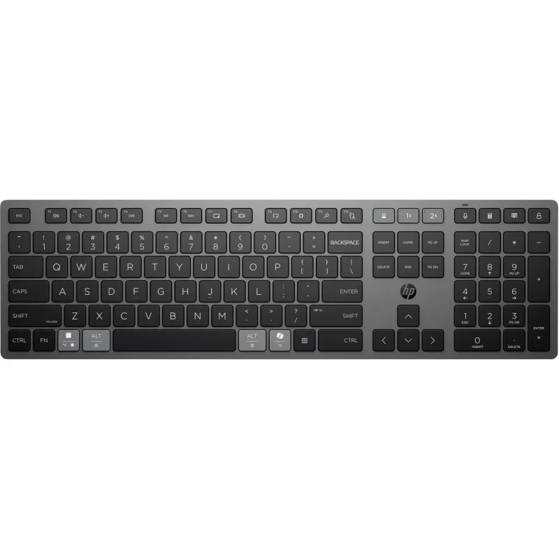 HP 720 Multi-Device Uzlādējama Bezvadu Tastatūra Pilna Izmēra USB Bluetooth