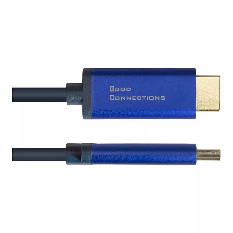 Video kabeļa adapteris Alcasa 4860-SF030B 3 m DisplayPort HDMI Melns Zils