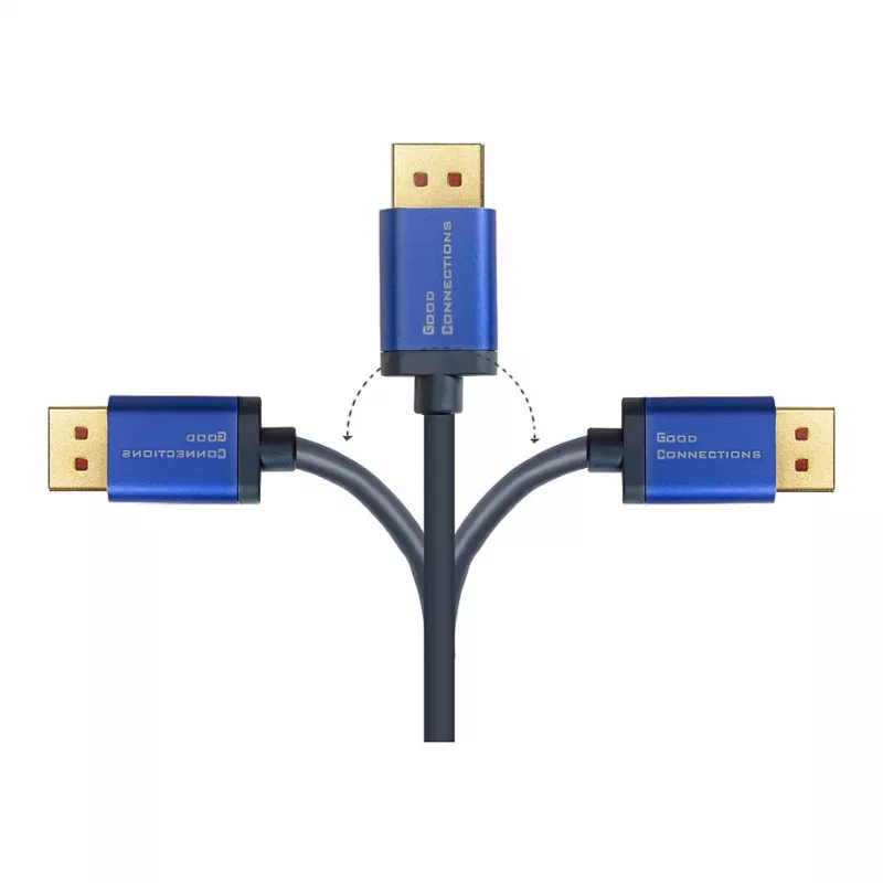 Video kabeļa adapteris Alcasa 4860-SF030B 3 m DisplayPort HDMI Melns Zils