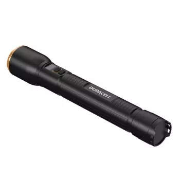 Kabatas lukturītis Duracell DF4000R melns — rokas uzlādējams lukturis, kompakts dizains
