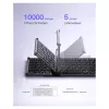 Inateck KB06101_STEEL GRAY tastatūra mājām RF bezvadu + Bluetooth QWERTZ angļu melna