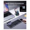Inateck KB06101_STEEL GRAY tastatūra mājām RF bezvadu + Bluetooth QWERTZ angļu melna