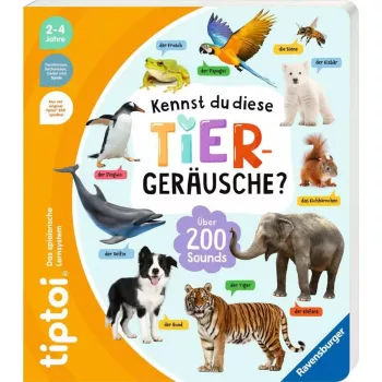 tiptoi Vai pazīsti šīs dzīvnieku skaņas?, mācību grāmata