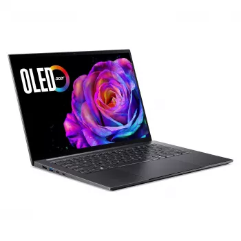 Klēpjdators Acer Swift X 14 OLED SFX14-73G-975F NX.J81EG.004 — 14,5 collas 2880×1800, Intel Core Ultra 9 285H, 2TB SSD, GeForce RTX 5070, HDMI/USB-C, Windows 11 Home
