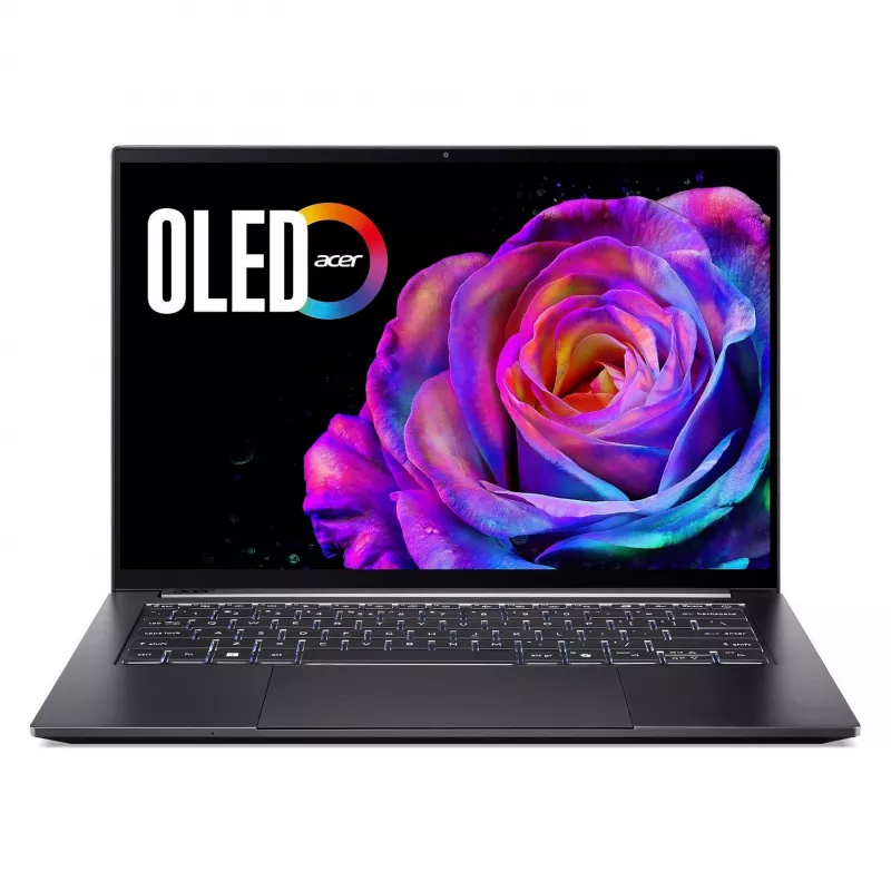 Klēpjdators Acer Swift X 14 OLED SFX14-73G-975F NX.J81EG.004 — 14,5 collas 2880×1800, Intel Core Ultra 9 285H, 2TB SSD, GeForce RTX 5070, HDMI/USB-C, Windows 11 Home