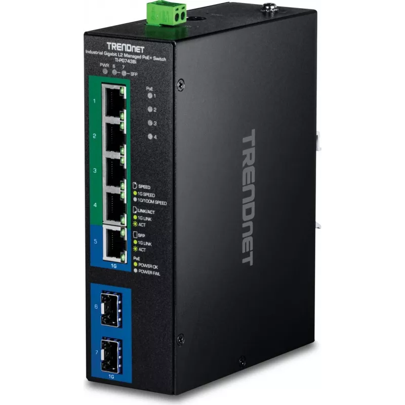 TRENDnet Industrial L2 - Switch - 1 Gbps (TI-PG743Bi)