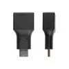 savienotāju adapteris USB C USB A Alcasa USB-AD201 melns