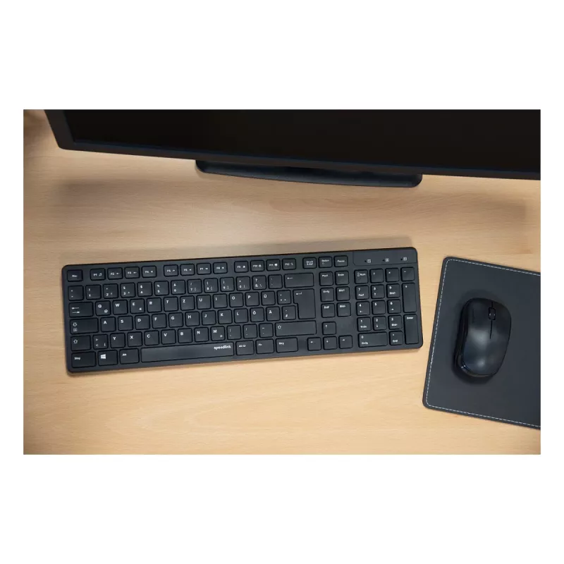 Bezvadu galda komplekts Speedlink SIGNIUM SL-640303-BK Melns — DE izkārtojums, bezvadu tastatūra un pele