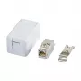 RJ-45 Female Connector BTR 130B21D1APL-E Cat6a balta plakans