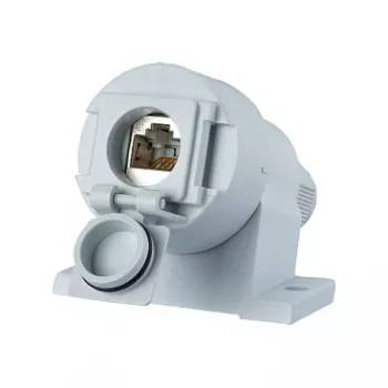 METZ CONNECT E-DAT Industry IP67 V6 AP - Kontaktligzda - RJ 45 - 1 Tīkla Kontaktligzda - Gaiši pelēka, RAL 7035 (1309510003-E)