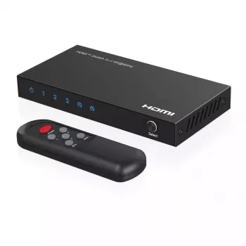 Video pārslēdzējs MicroConnect MC-HDMISWITCH0301-4K 4K 60Hz Melns metāla