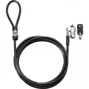 Kabeļa slēdzene HP Nano Keyed Security Lock 1AJ39UT — atslēgas tipa drošības trose klēpjdatoriem/ierīcēm