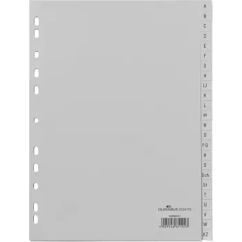 Tab Index Durable 650810 Polypropylene PP pelēka