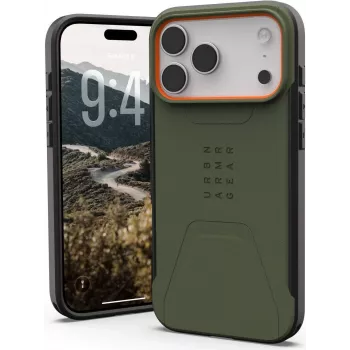 UAG Urban Armor Gear Civilian MagSafe Case | Apple iPhone 17 Pro Max | olive/pop oranža | 114546117297 (114546117297)