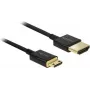 HDMI kabelis DeLOCK 85118 0,25m HDMI Type A to Type C melns