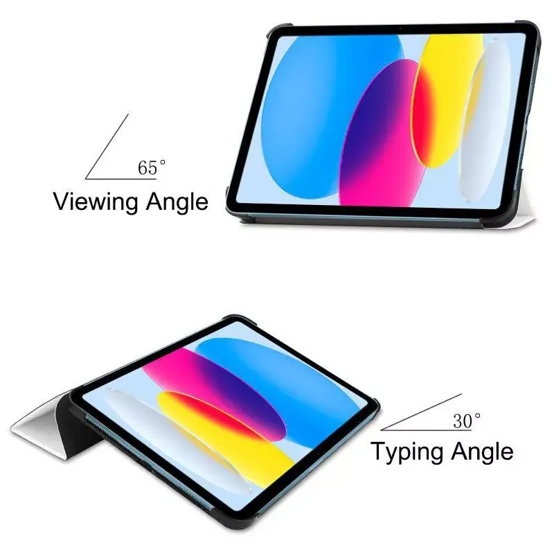 Planšetdatora maciņš CoreParts TABX-IP10-COVER6 — atvāžams maciņš Apple iPad (2022), 27,7 cm (10,9 collas), 2 statīva režīmi, balts