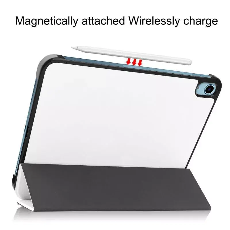 Planšetdatora maciņš CoreParts TABX-IP10-COVER6 — atvāžams maciņš Apple iPad (2022), 27,7 cm (10,9 collas), 2 statīva režīmi, balts