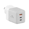 ALOGIC mobilās ierīces lādētājs WCM3X100G — Iekštelpu maiņstrāvas lādētājs viedtālruņiem un planšetdatoriem, 2x USB-C, 100–240V, balts