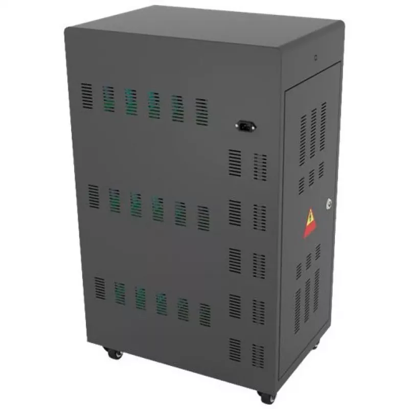 Portatīvo ierīču pārvaldības ratiņi Alcasa PCT01-A30S melni USB 2.4A
