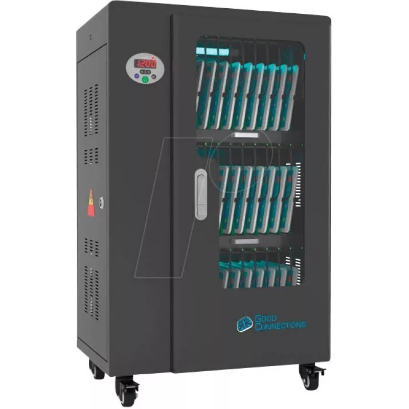 Portatīvo ierīču pārvaldības ratiņi Alcasa PCT01-A30S melni USB 2.4A