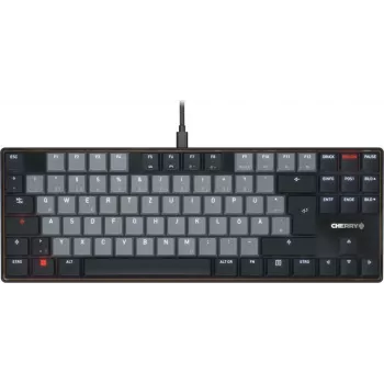 Mehāniskā tastatūra Cherry KC 500 MX LP TKL — MX zema profila slēdži, bezskaitļu bloka, US izkārtojums, ziloņkaula krāsa