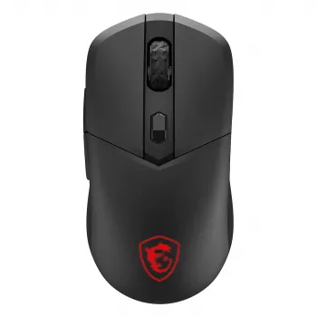 MSI VERSA 300 WIRELESS 8K spēļu pele, piemērota abām rokām, optiskā, 2600 DPI, 6 pogas, melna