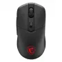 MSI VERSA 300 WIRELESS 8K spēļu pele, piemērota abām rokām, optiskā, 2600 DPI, 6 pogas, melna