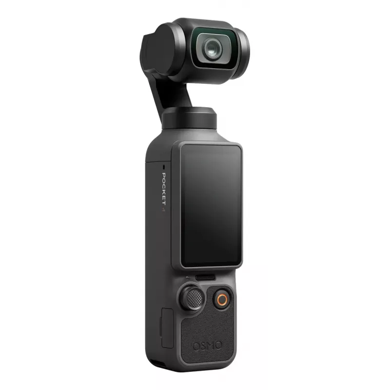 Žiroskopa kamera DJI Osmo Pocket 4 — 4K īpaši augstas izšķirtspējas video, 37 MP fotoattēli, Wi‑Fi, melna