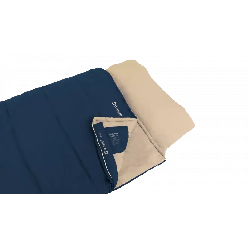 Guļammaiss Outwell Contour Lux 190 cm, sintētisks, kreisais rāvējslēdzējs, tumši zils