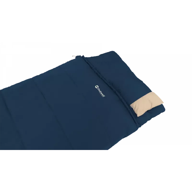 Guļammaiss Outwell Contour Lux 190 cm, sintētisks, kreisais rāvējslēdzējs, tumši zils