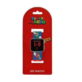 Kids Euroswan digitālais LED pulkstenis Super Mario GSM4236 ar kalendāru