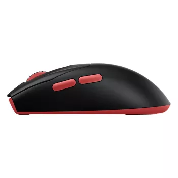 MSI Forge GM340 bezvadu spēļu pele, piemērota abām rokām, optiskā, 12000 DPI, melna