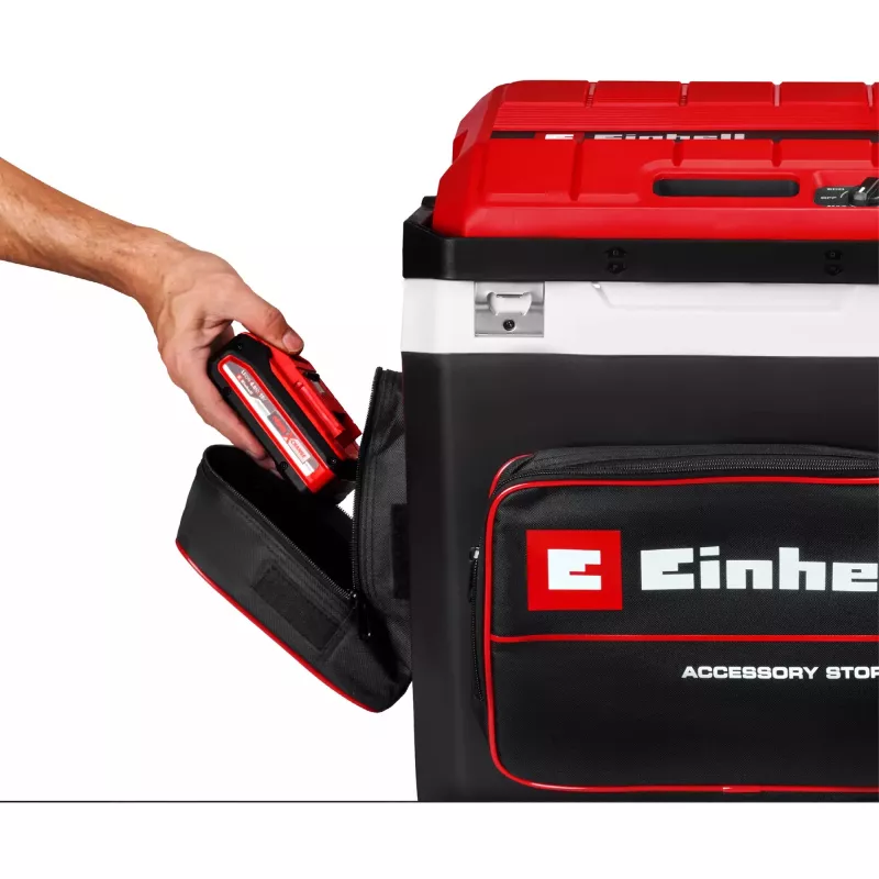 Dzesēšanas kaste Einhell TE-COL 18/27 Li‑Solo 27 L akumulatora/elektriskā, dzesēšana 20–60 °C, priekšējā kabata
